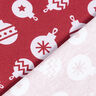 Christmas Tree Baubles Cotton Jersey – carmine,  thumbnail number 4