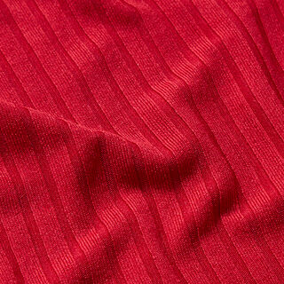 Plain ribbed knit – red | Remnant 120cm, 