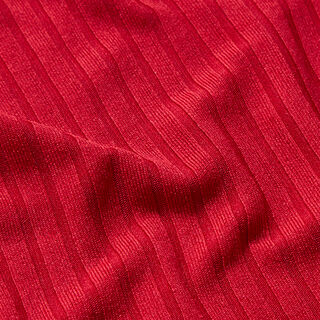 Plain ribbed knit – red | Remnant 120cm, 