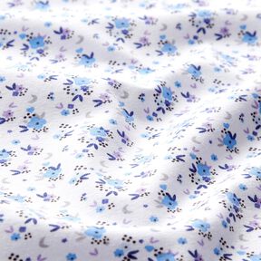 Cotton Jersey romantic little flowers – white, 