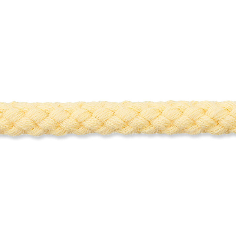 Cotton cord [Ø 7 mm] – vanilla yellow,  image number 1