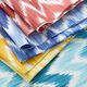 Ikat print coated cotton – blue/white,  thumbnail number 5