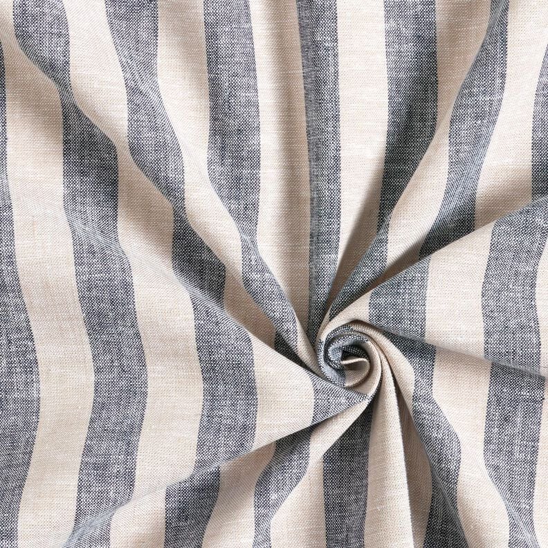 Linen Blend Stripes &ndash; natural/navy blue,  image number 3