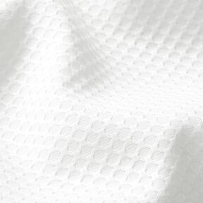 Diamond textured shirt fabric – white, 