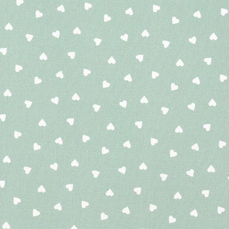 Scattered hearts organic cotton poplin – reed,  image number 1