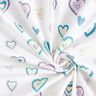 Cotton Jersey colourful hearts – ivory,  thumbnail number 3