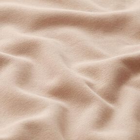 Brushed Sweatshirt Fabric plain Lurex – sand/gold, 