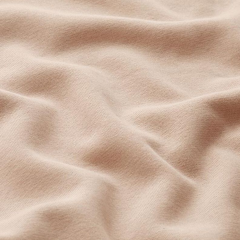 Brushed Sweatshirt Fabric plain Lurex – sand/gold,  image number 3