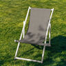Outdoor Deckchair fabric Plain 44 cm – grey,  thumbnail number 4