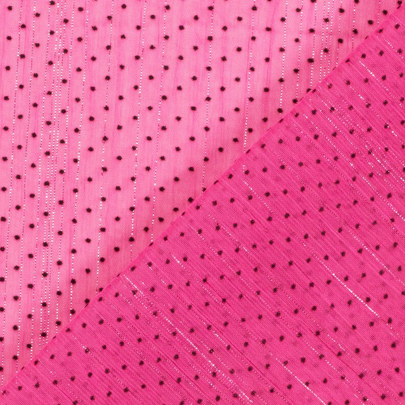 Glitter stripes and dots chiffon – purple, image number 4