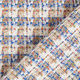 Cotton tweed multicoloured checks – offwhite/blue,  thumbnail number 4