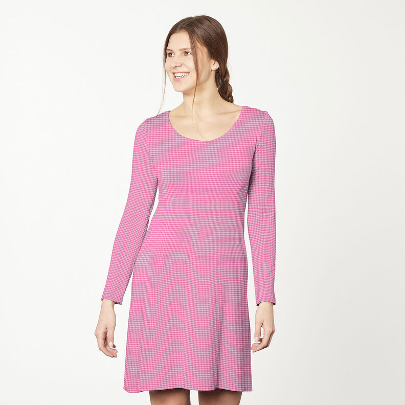 Ribbed Jersey Mini stripes – pink/white,  image number 7