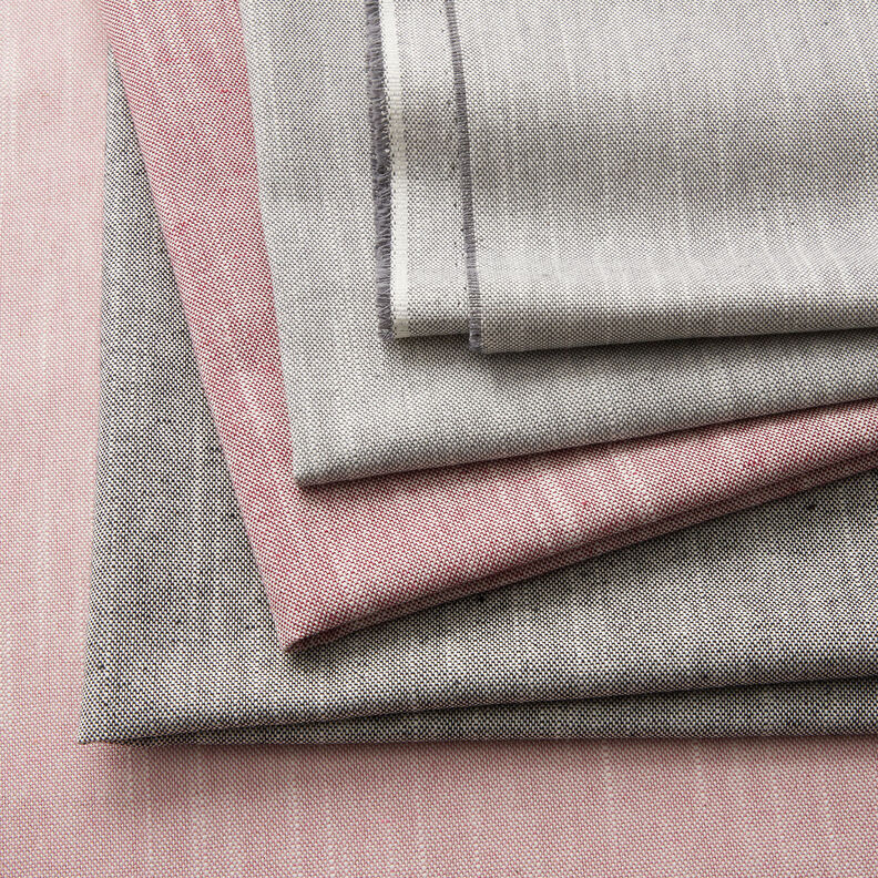 Decor Fabric Half Panama Subtle Texture – black/light beige, image number 5