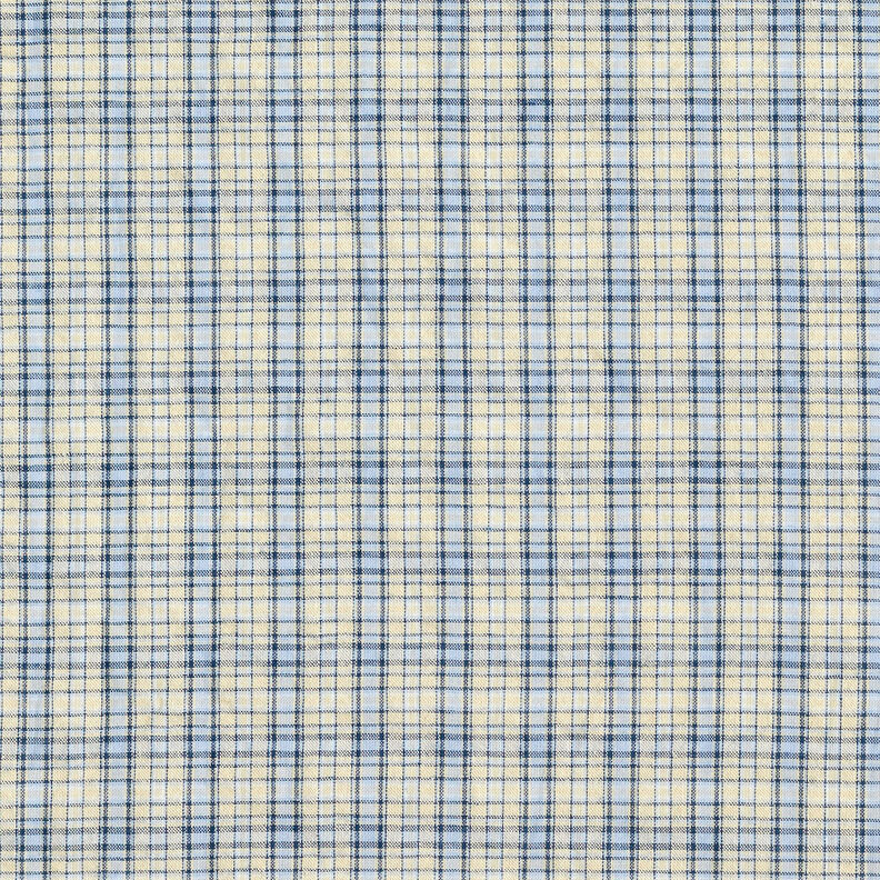 Checks cotton blend – almond/light blue,  image number 1