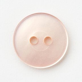 2-hole button shiny [Ø 15 mm] – rosé, 