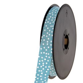 Bias binding scattered dots [20 mm] – turquoise, 