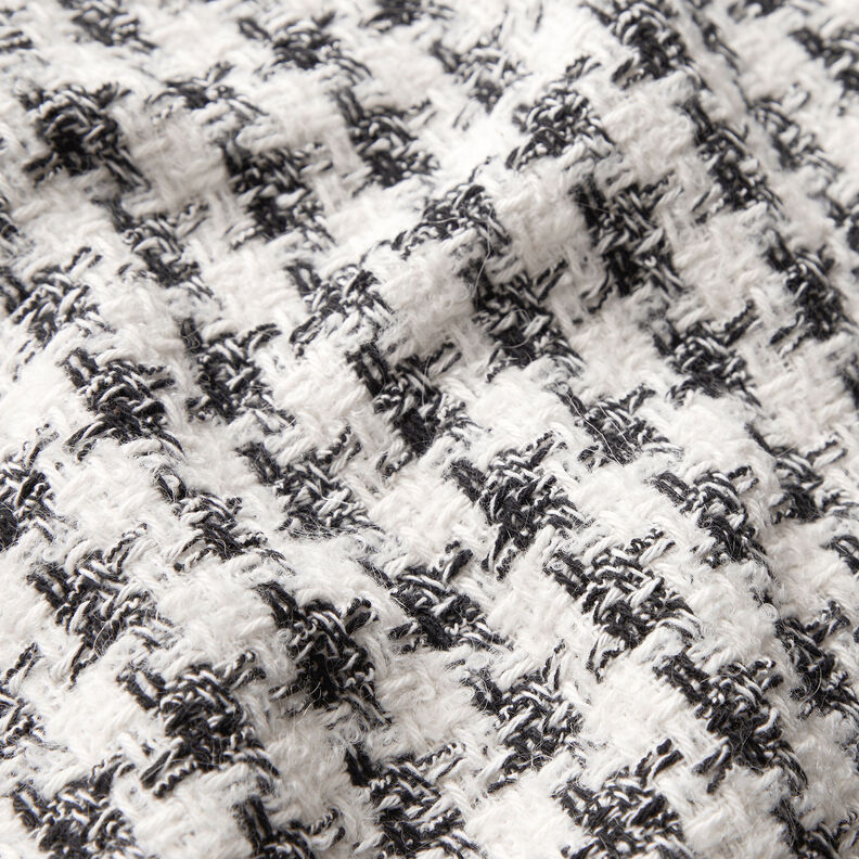 Houndstooth bouclé – black/white,  image number 2