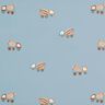 Raincoat Fabric concrete mixer Digital Print – light wash denim blue,  thumbnail number 1