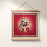 Tapestry Decor Fabric PanelSanta – carmine,  thumbnail number 6