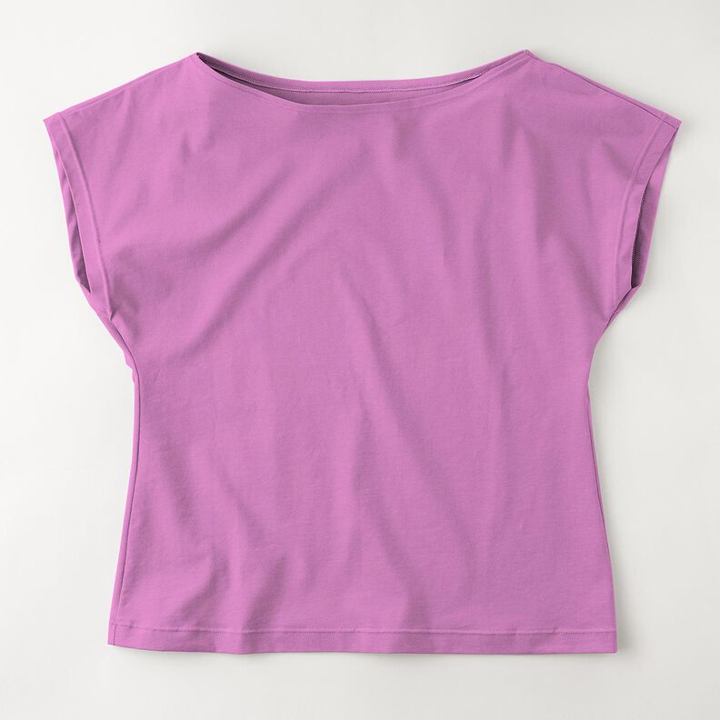 Medium Cotton Jersey Plain – red lilac, image number 12