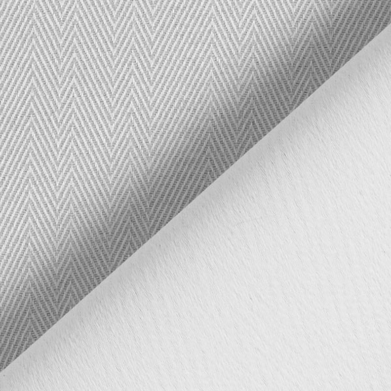 Blackout fabric Herringbone – misty grey,  image number 3