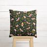 Decor Fabric Half Panama Butterflies – dark green/khaki,  thumbnail number 7