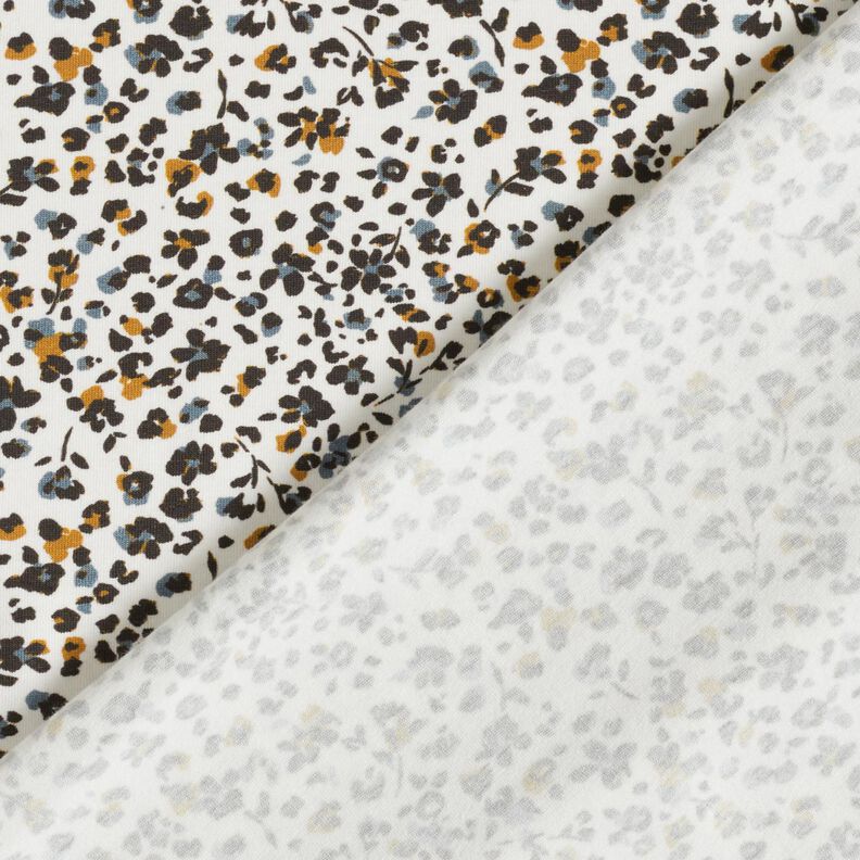 Cotton Jersey little flowers – offwhite/denim blue, image number 4