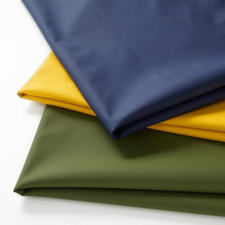 Plain raincoat fabric – olive,  image number 7