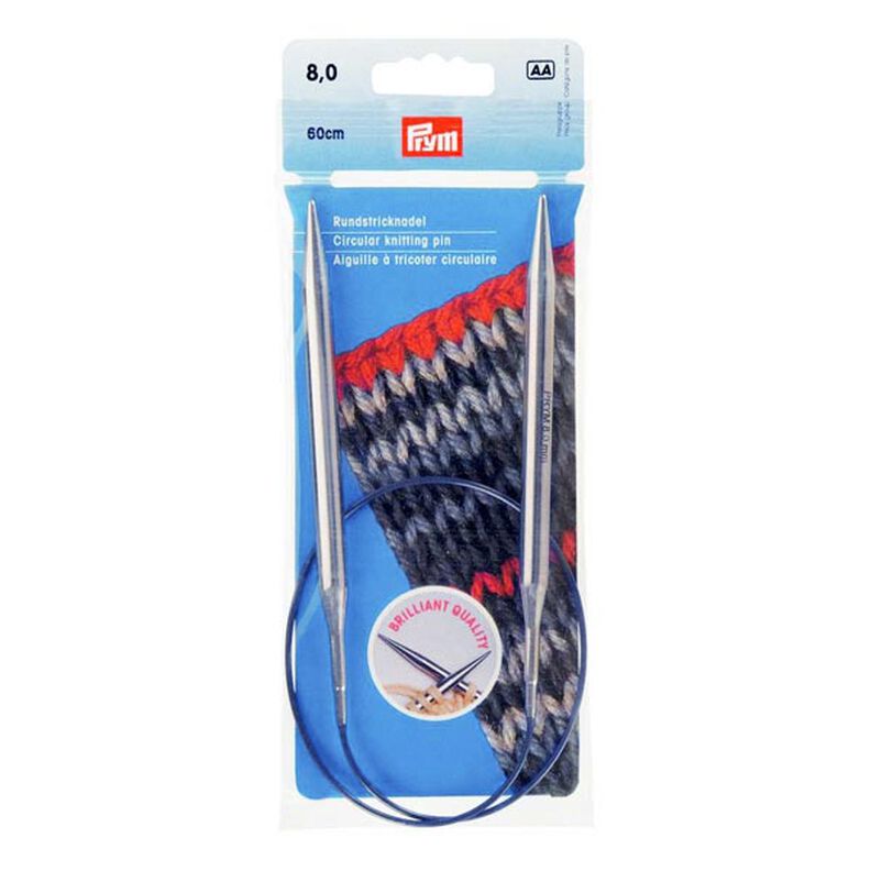 8.0 | 60 cm Circular Knitting Needle | Prym,  image number 1