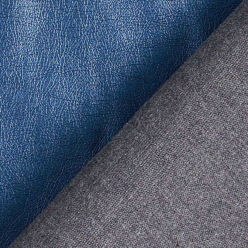 Imitation Leather Metallic Shine – blue,  image number 3