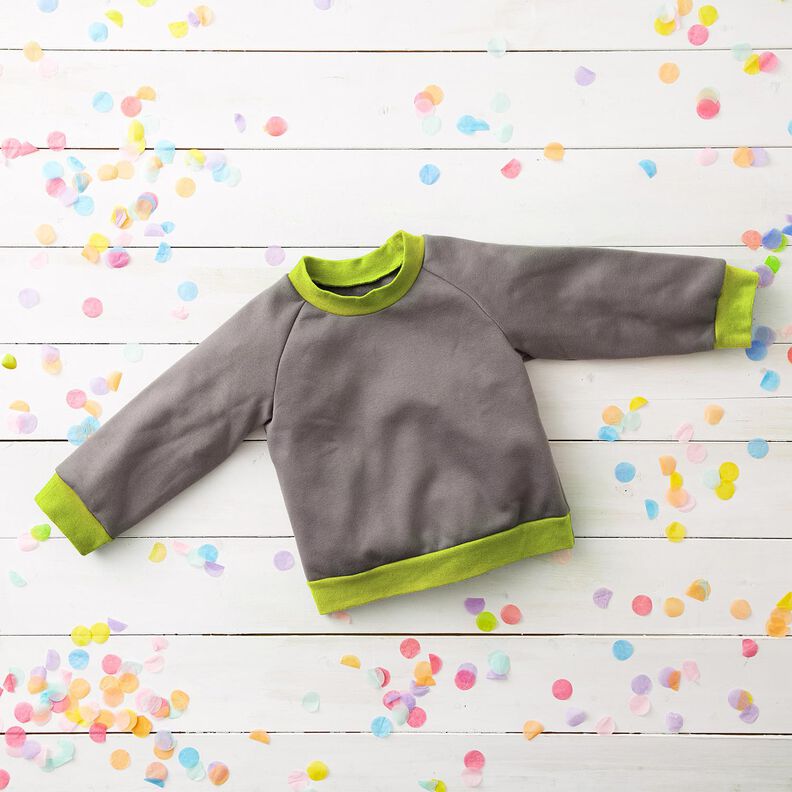 Cuffing Fabric Plain – lime green, image number 4