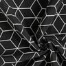 Decor Fabric Jacquard modern cubes – black/ivory,  thumbnail number 3