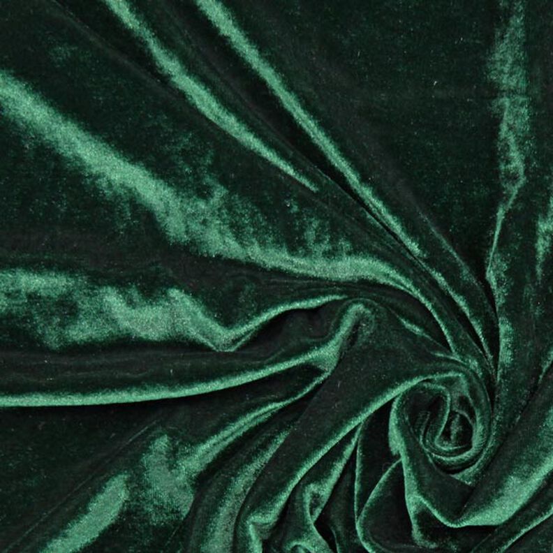 Stretch Velvet dark green,  image number 1