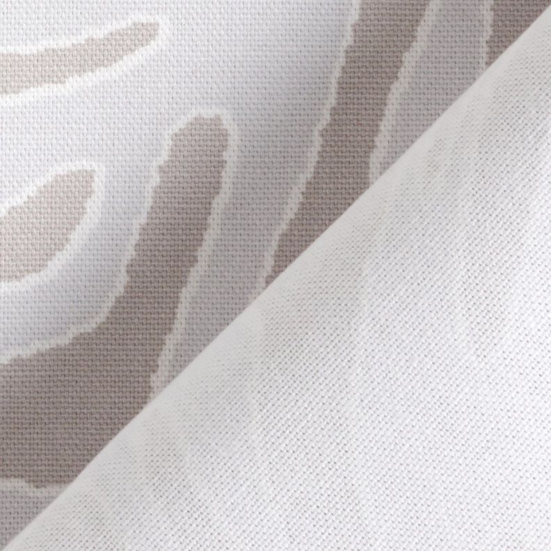 Decor Fabric Half Panama Zebra Print – silver grey/light grey,  image number 4