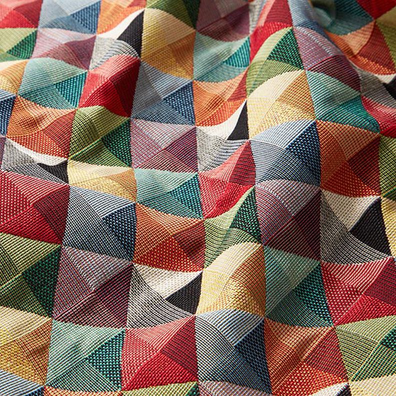 Decor Fabric Tapestry Fabric Colourful Retro Rhombuses,  image number 2