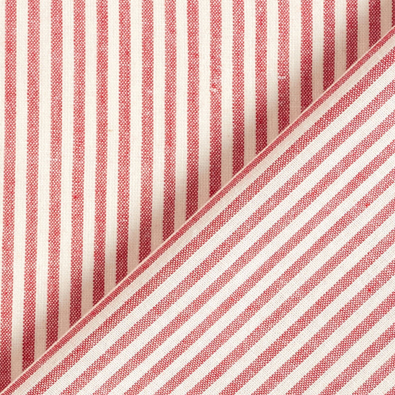 Cotton Viscose Blend stripes – chili/offwhite,  image number 4