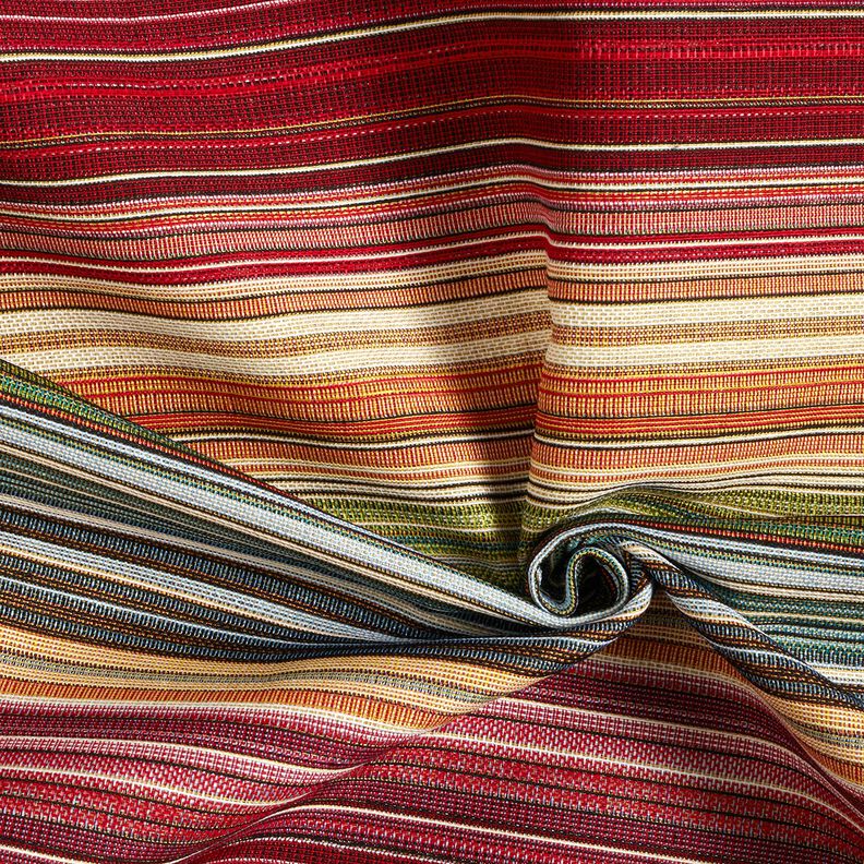 Decor Fabric Tapestry Fabric Rainbow Stripes &ndash; carmine/green,  image number 3