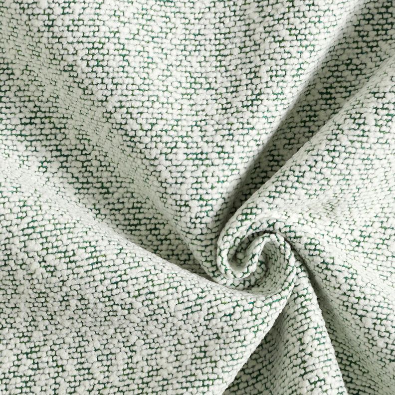 Outdoor Fabric fine bouclé – green/offwhite,  image number 1