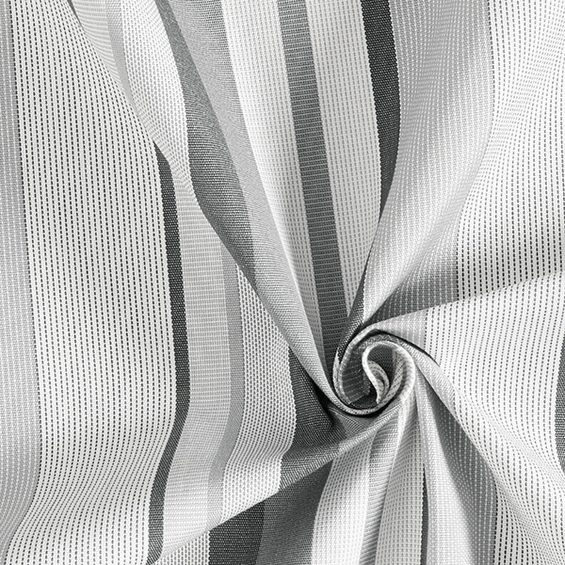Outdoor Fabric Canvas Stripes – grey,  image number 3
