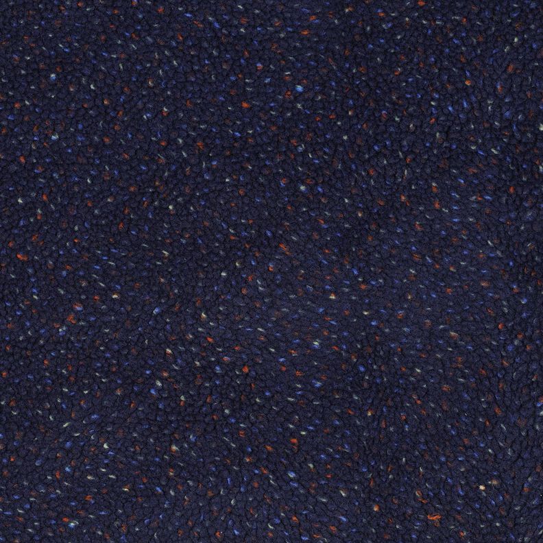 Teddy Fur Tweed Mottled | Poppy Fabrics – navy blue,  image number 1