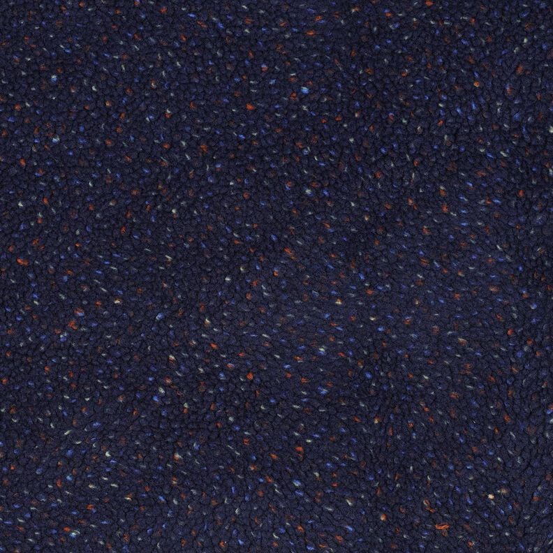 Teddy Fur Tweed Mottled | Poppy Fabrics – navy blue, image number 1