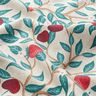 Decor Fabric Half Panama sweet fruits – natural/petrol,  thumbnail number 2