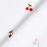 Cotton Poplin cherries – white,  thumbnail number 4