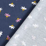 Baby Cord little flowers – navy blue,  thumbnail number 4
