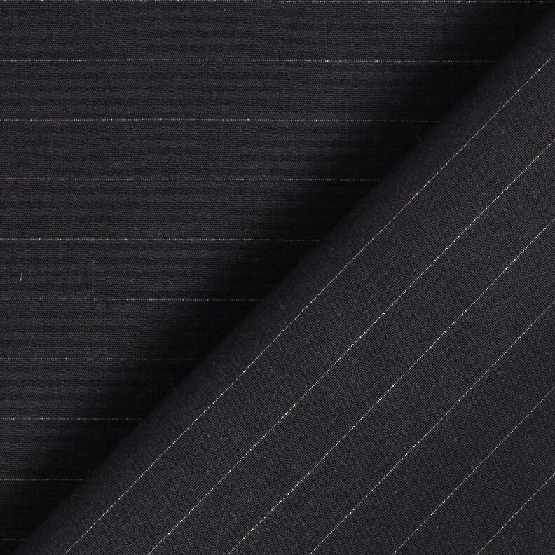 Horizontal pinstripes cotton fabric – black, image number 4