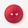 2-hole button shiny [Ø 15 mm] – chili,  thumbnail number 1