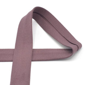 Bias binding Cotton Jersey [20 mm] – aubergine, 