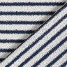 Knitted bouclé stripes and glitter – white/navy blue,  thumbnail number 5