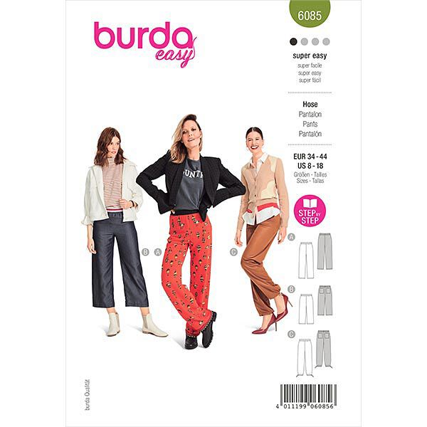 Trousers, Burda 6085 | 34-44,  image number 1
