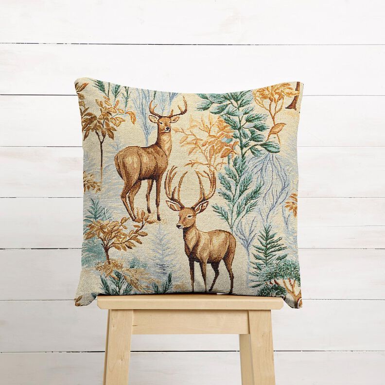 Decor Fabric Tapestry Fabric autumn forest &ndash; light beige/green,  image number 6